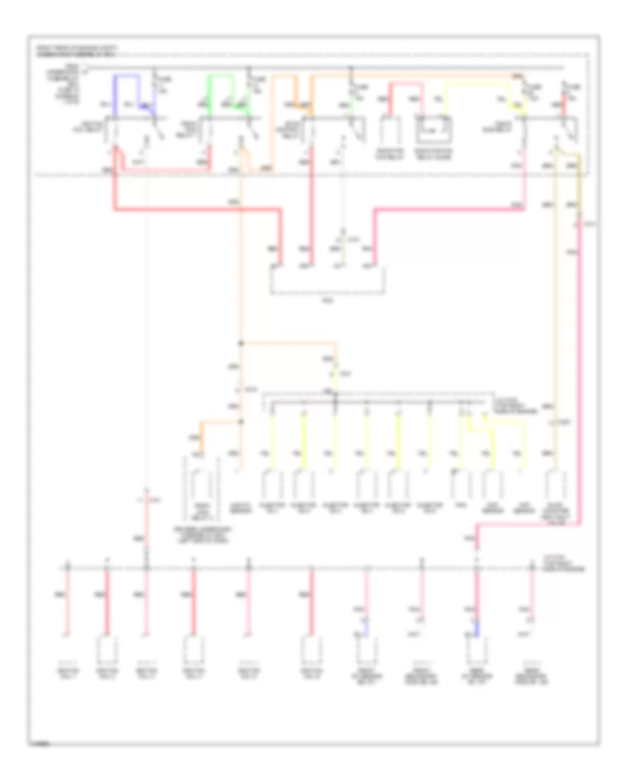 Power Distribution Wiring Diagram (9 of 9) for Honda Odyssey EX 2011