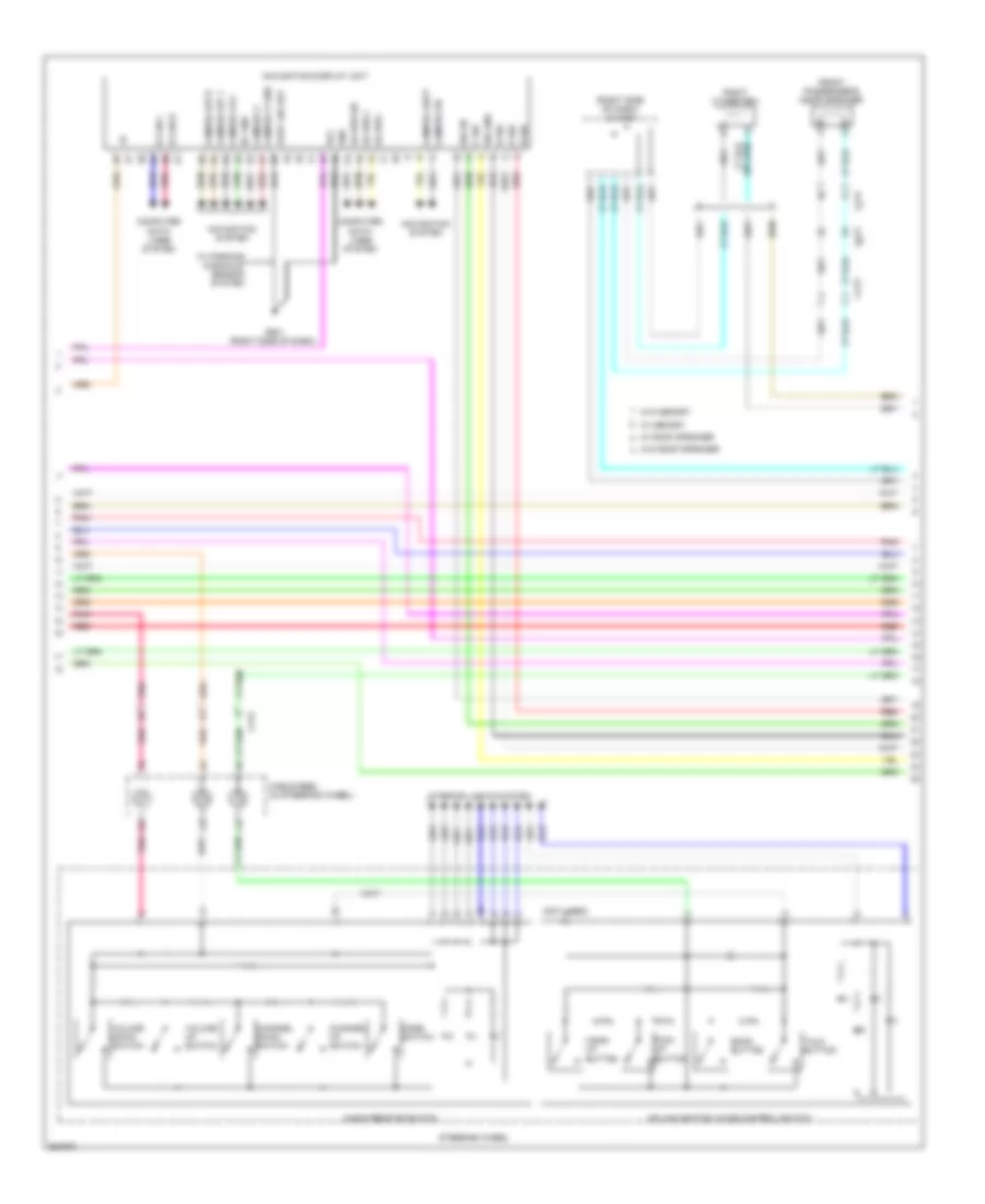 Radio Wiring Diagram, with Navigation (2 of 5) for Honda Odyssey EX 2011