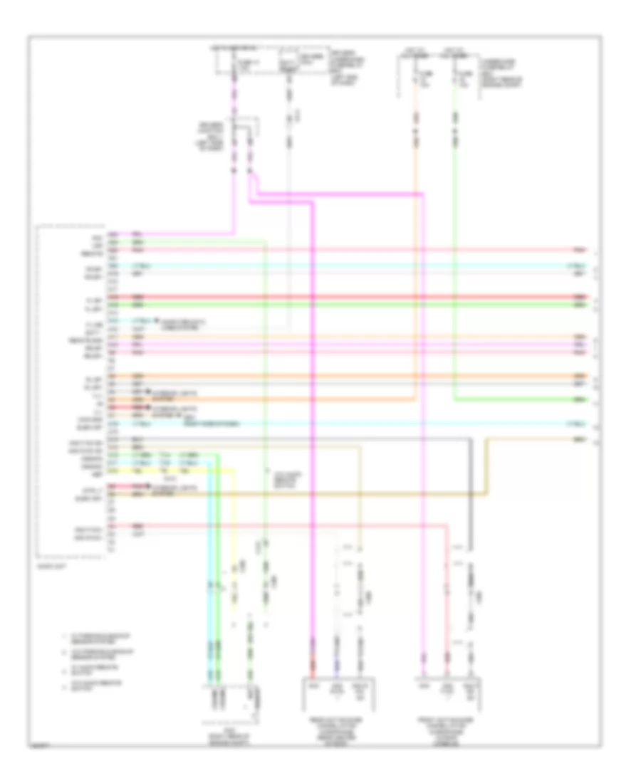 Radio Wiring Diagram, without Navigation without USB Adapter (1 of 3) for Honda Odyssey EX 2011
