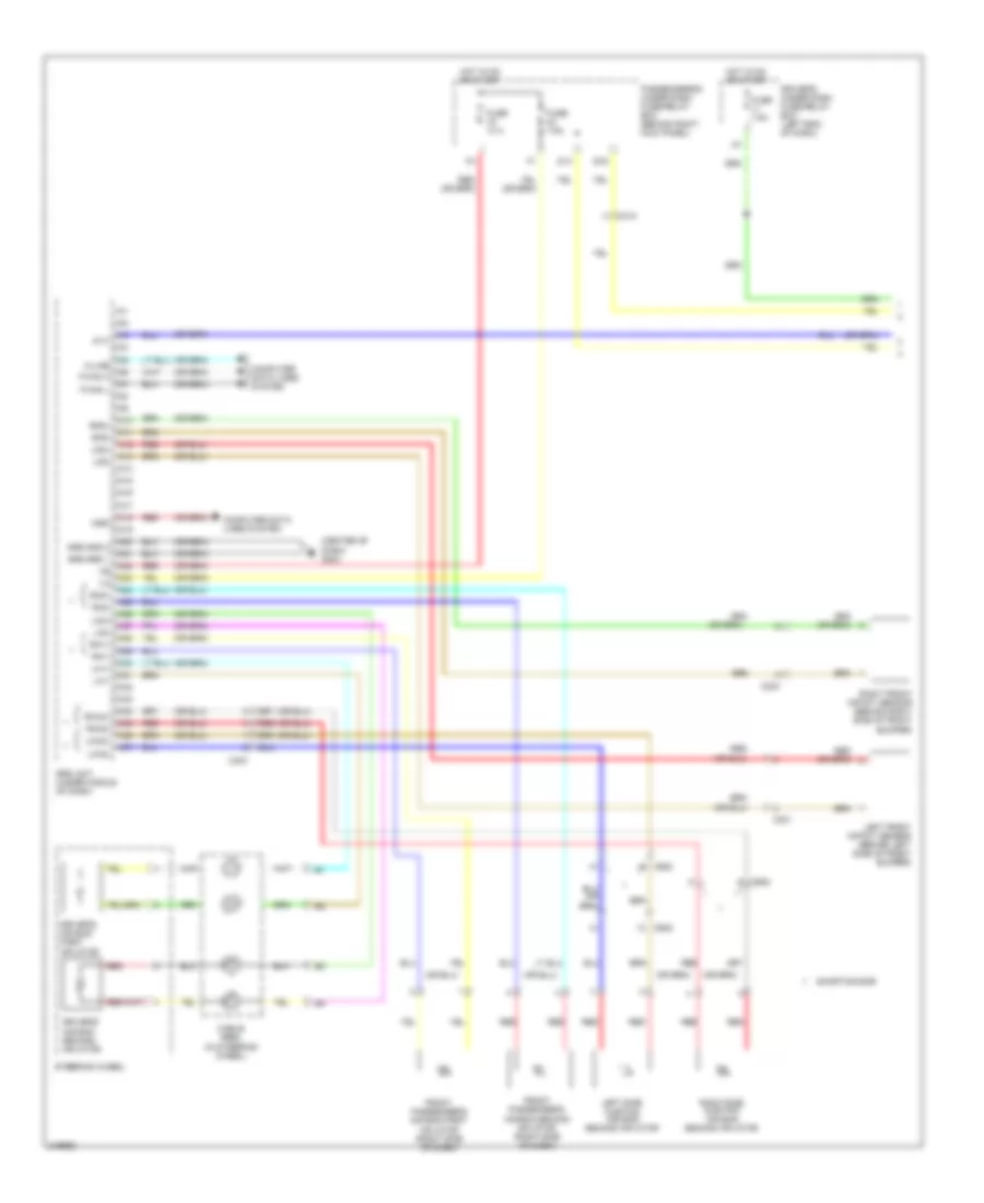 Supplemental Restraints Wiring Diagram 1 of 3 for Honda Odyssey EX 2011
