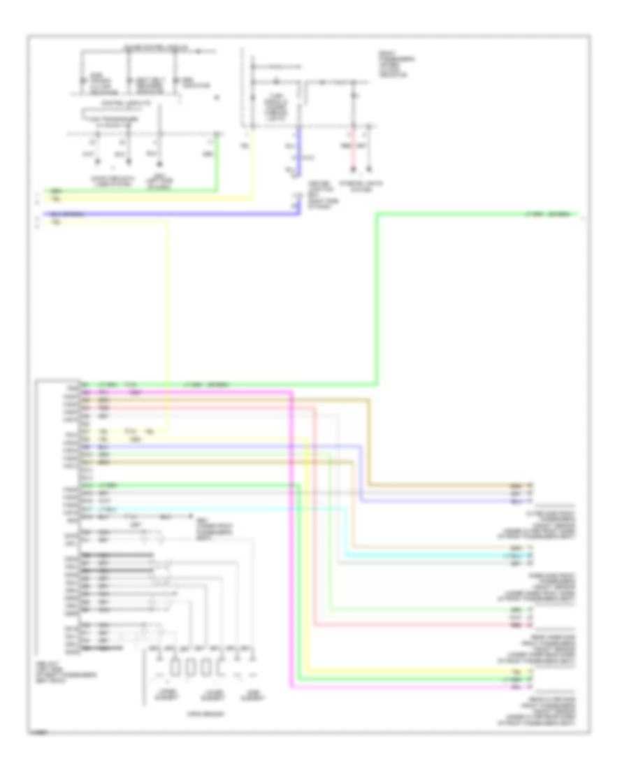 Supplemental Restraints Wiring Diagram 2 of 3 for Honda Odyssey EX 2011