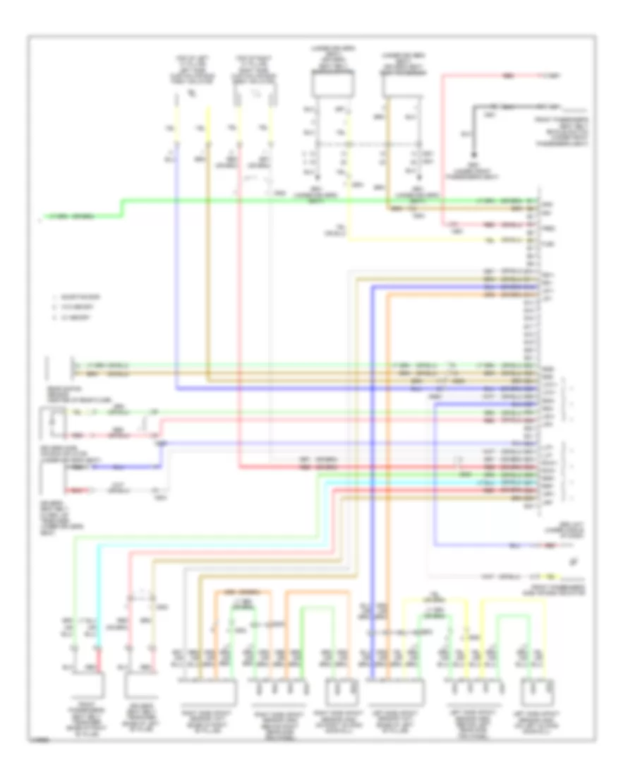 Supplemental Restraints Wiring Diagram (3 of 3) for Honda Odyssey EX 2011