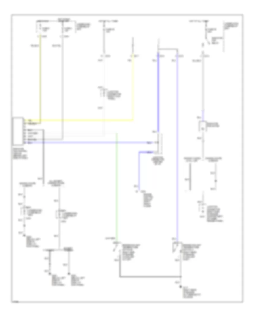 Cooling Fan Wiring Diagram, without AC for Honda Accord DX 1993