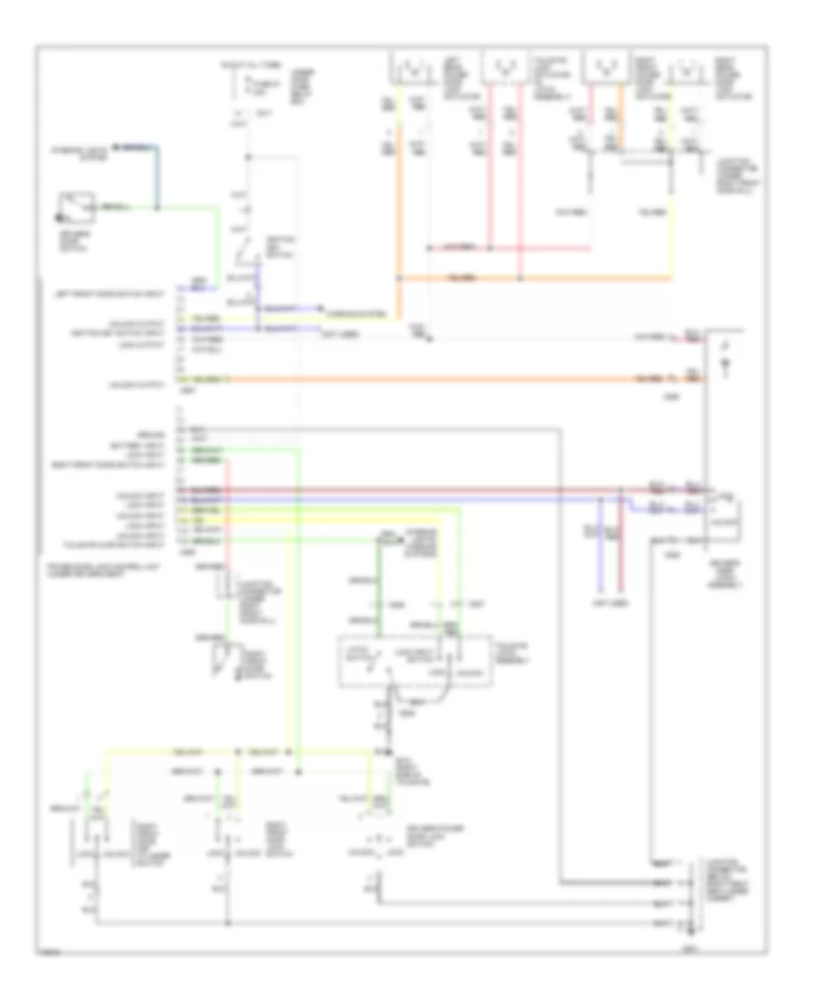 Power Door Lock Wiring Diagram without Keyless Entry Wagon for Honda Accord DX 1993