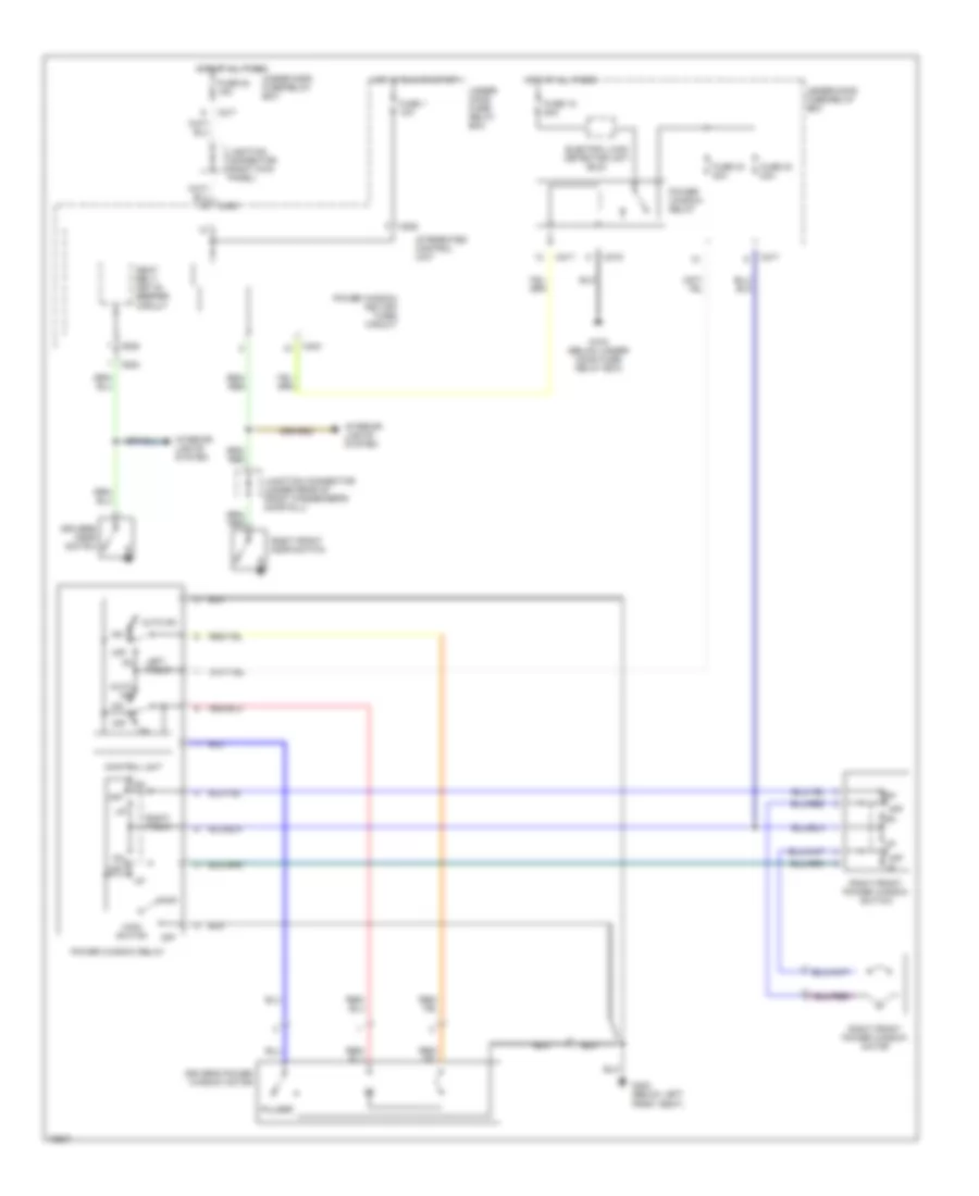 Power Window Wiring Diagram Coupe for Honda Accord DX 1993