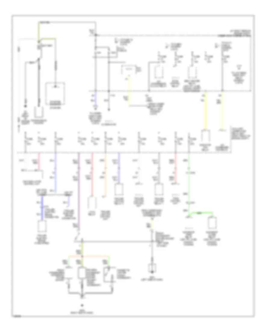 Power Distribution Wiring Diagram 1 of 5 for Honda Ridgeline SE 2014