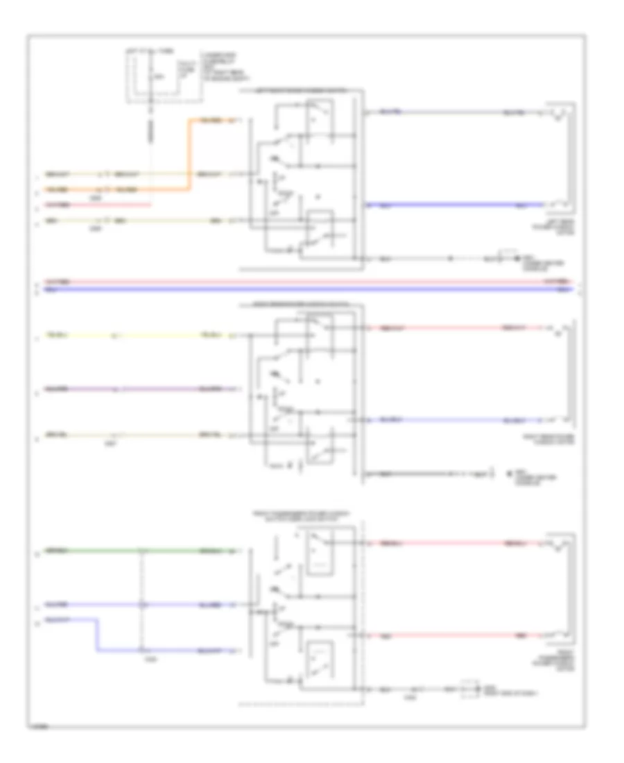 Power Windows Wiring Diagram (2 of 3) for Honda Ridgeline SE 2014