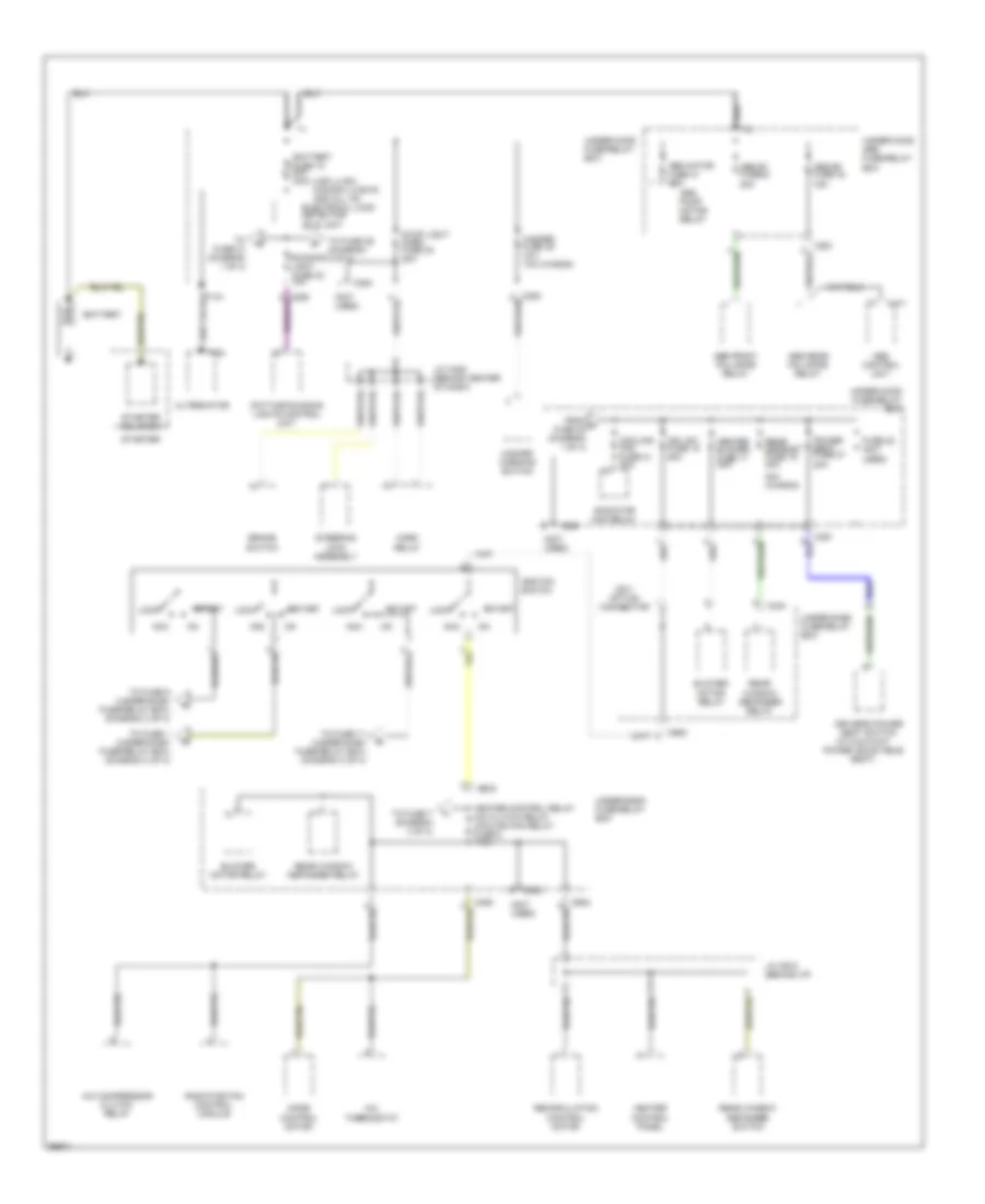 Power Distribution Wiring Diagram 1 of 4 for Honda Accord LX 1997