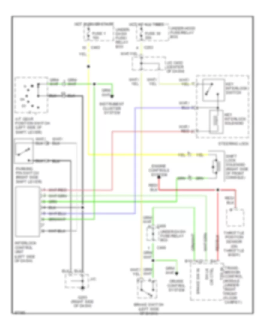 2 7L Shift Interlock Wiring Diagram for Honda Accord LX 1997