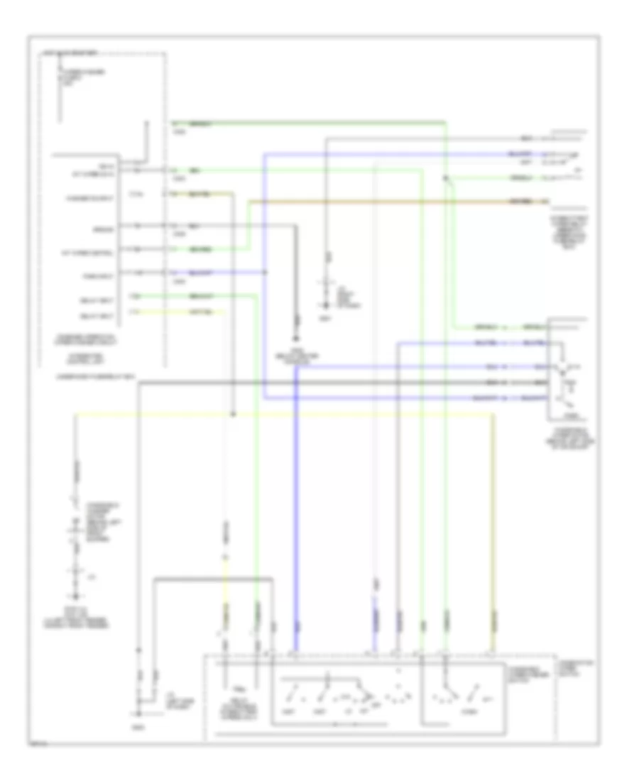 Электросхема передних стеклоочистителей дворников и омывателя лобового стекла для Honda Accord LX 1997
