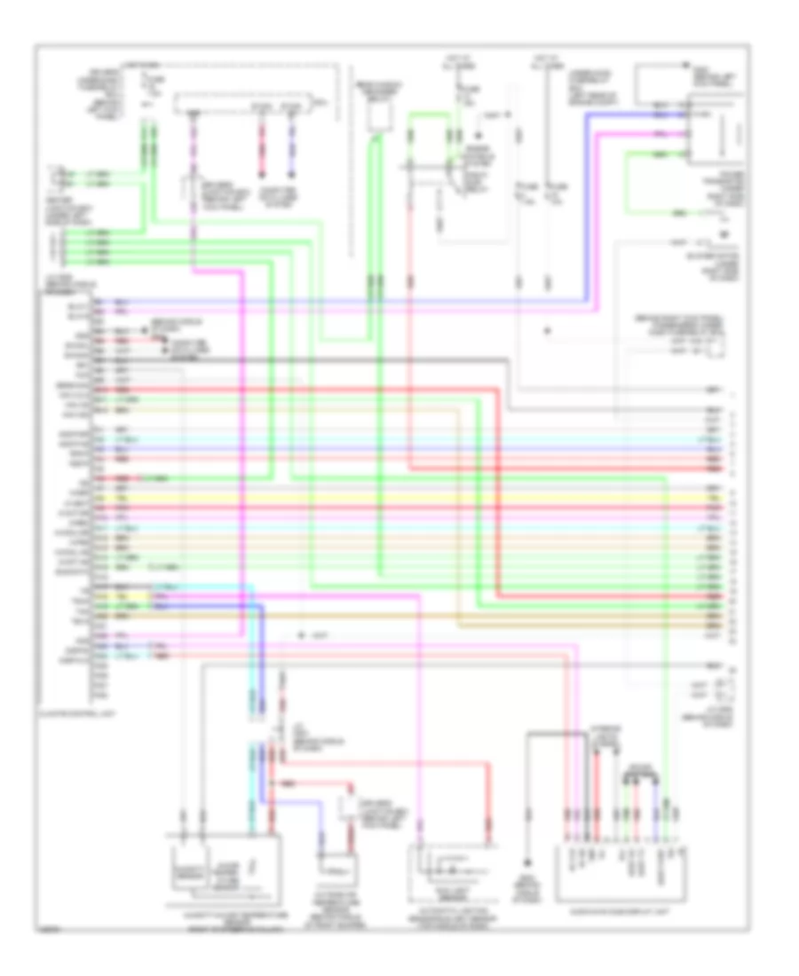 Automatic AC Wiring Diagram, with Navigation (1 of 3) for Honda Accord Crosstour EX 2010