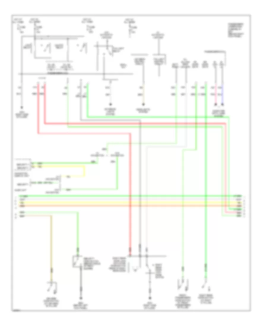 Forced Entry Wiring Diagram 2 of 3 for Honda Accord Crosstour EX 2010