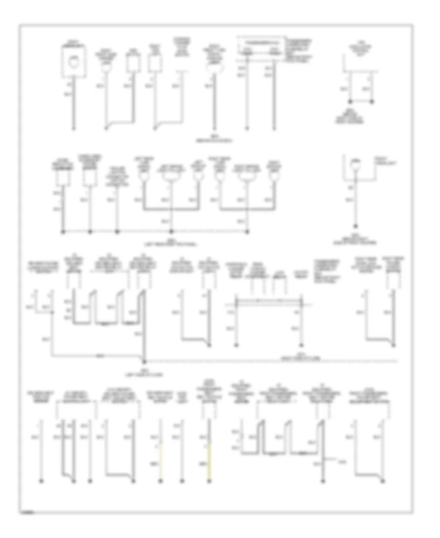 Ground Distribution Wiring Diagram (4 of 4) for Honda Accord Crosstour EX 2010