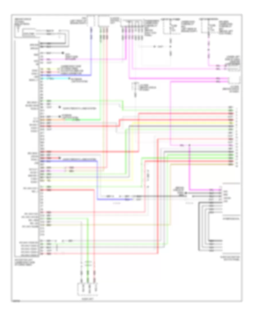Navigation Wiring Diagram 1 of 2 for Honda Accord Crosstour EX 2010