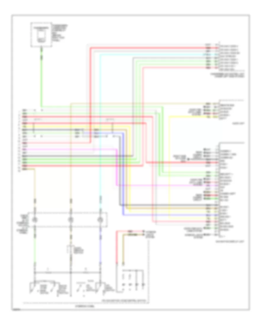 Navigation Wiring Diagram 2 of 2 for Honda Accord Crosstour EX 2010