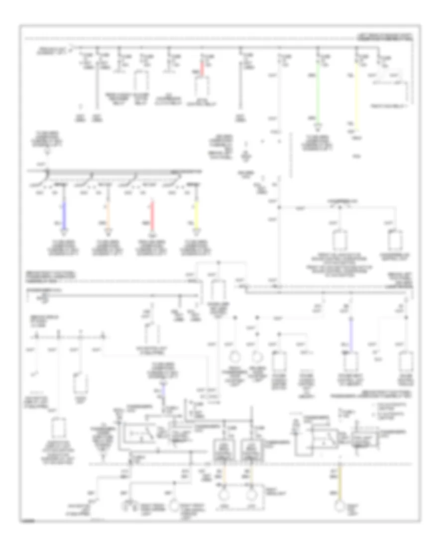 Power Distribution Wiring Diagram 3 of 7 for Honda Accord Crosstour EX 2010