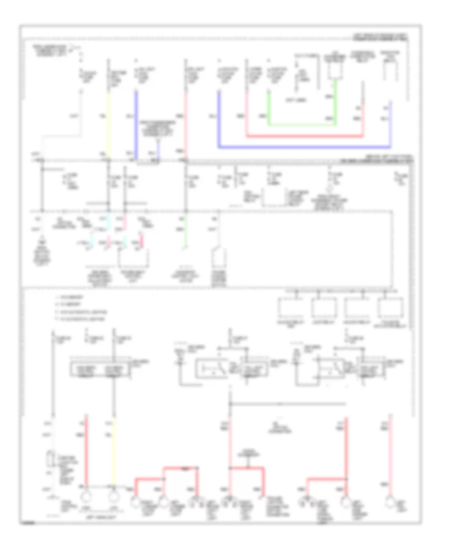 Power Distribution Wiring Diagram 4 of 7 for Honda Accord Crosstour EX 2010