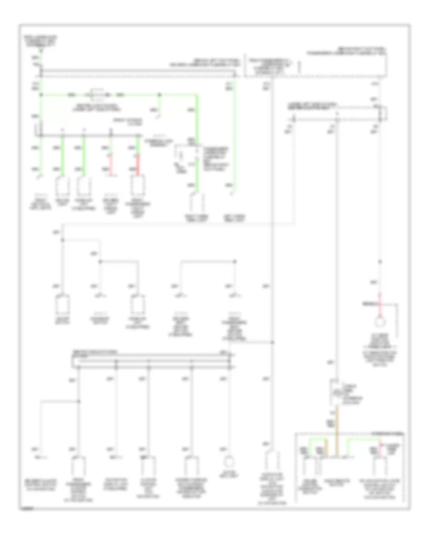 Power Distribution Wiring Diagram 5 of 7 for Honda Accord Crosstour EX 2010