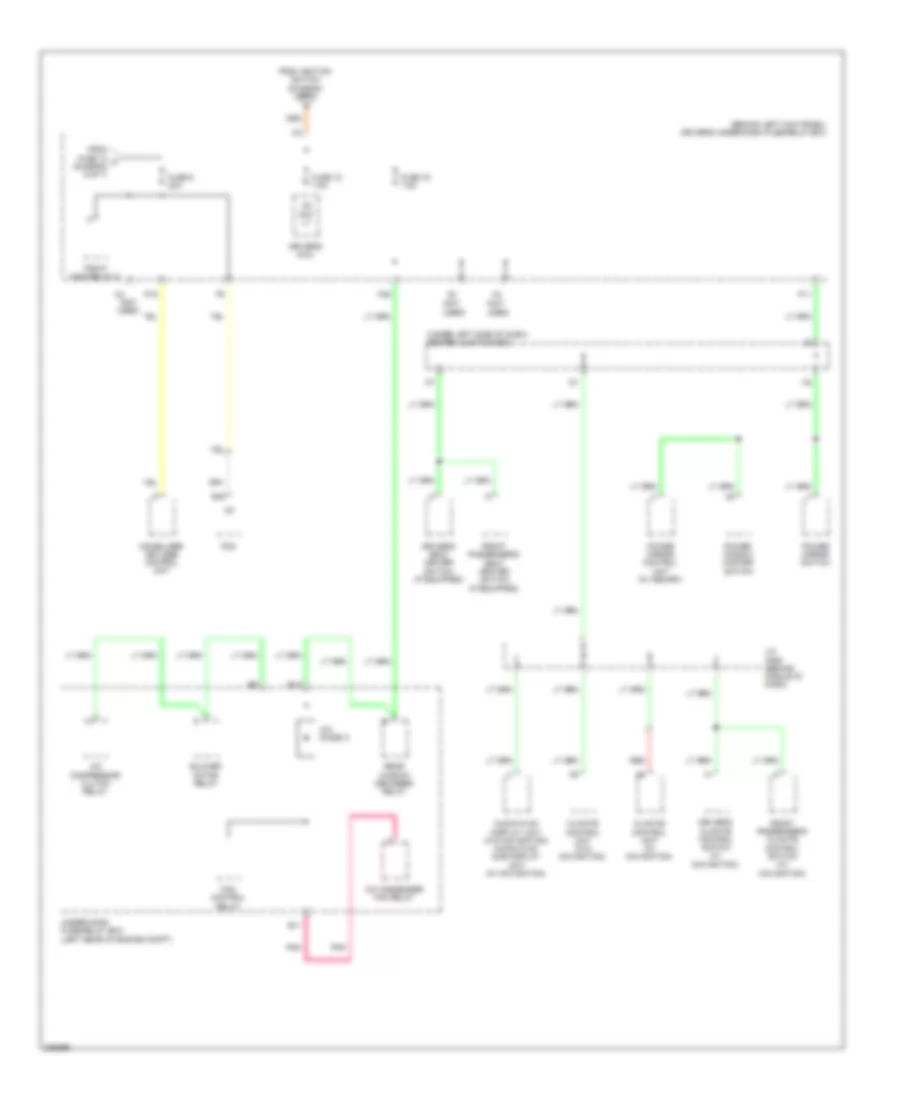 Power Distribution Wiring Diagram 7 of 7 for Honda Accord Crosstour EX 2010