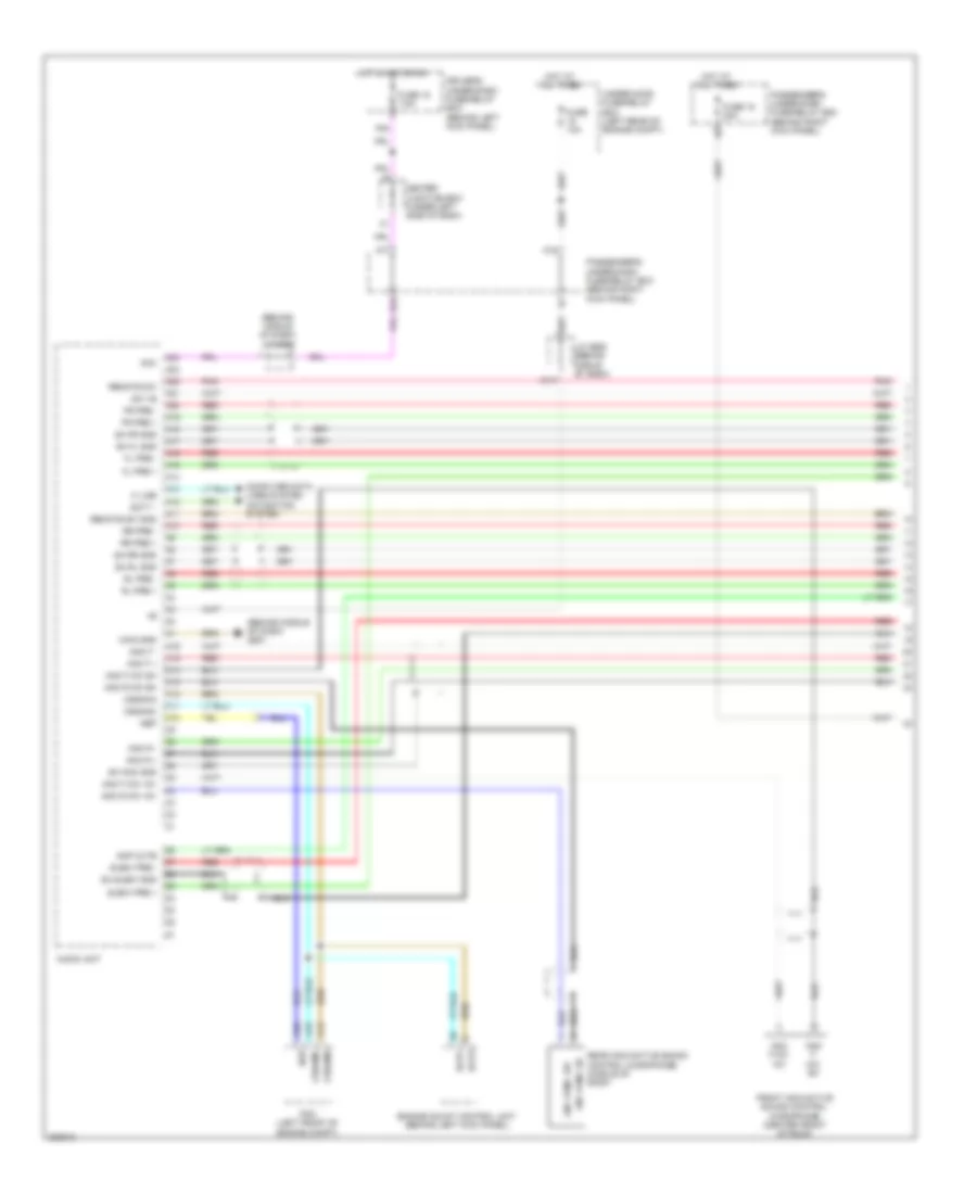Premium Radio Wiring Diagram, with Navigation (1 of 4) for Honda Accord Crosstour EX 2010