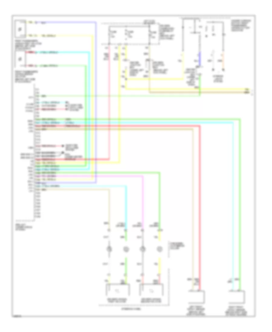 Supplemental Restraints Wiring Diagram 1 of 3 for Honda Accord Crosstour EX 2010