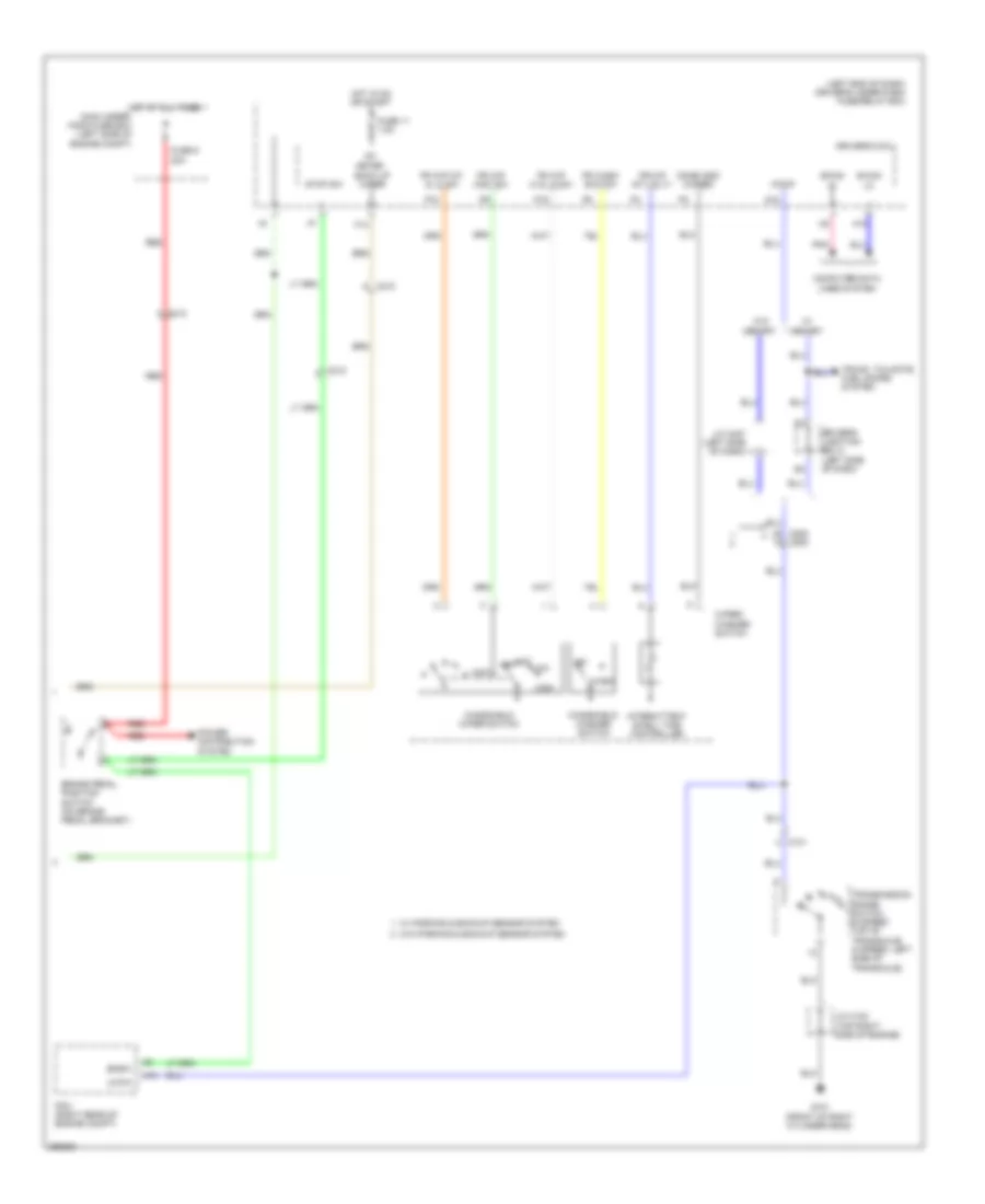Front WiperWasher Wiring Diagram (2 of 2) for Honda Odyssey LX 2011