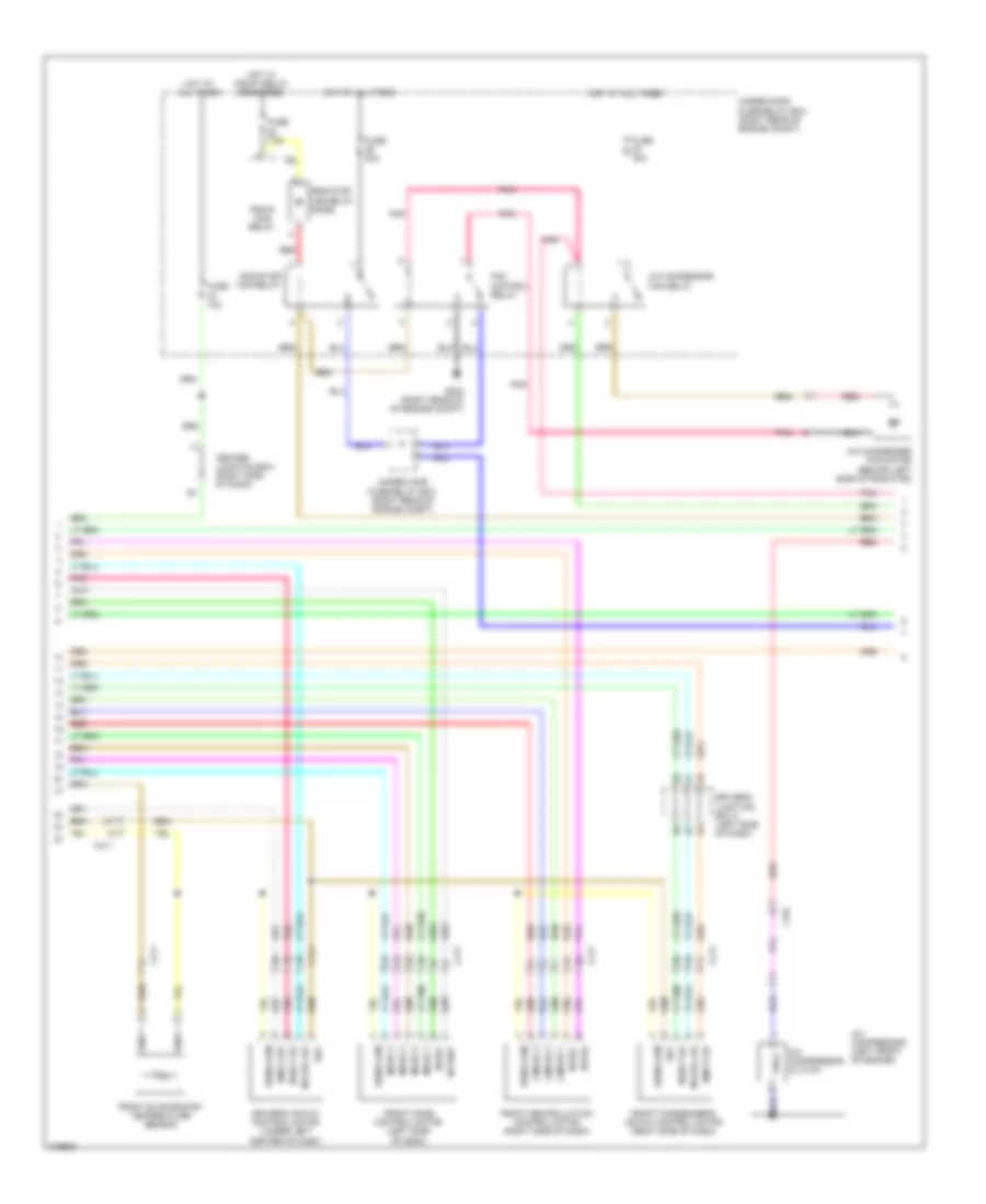 Automatic AC Wiring Diagram, with Memory (2 of 3) for Honda Odyssey LX 2011