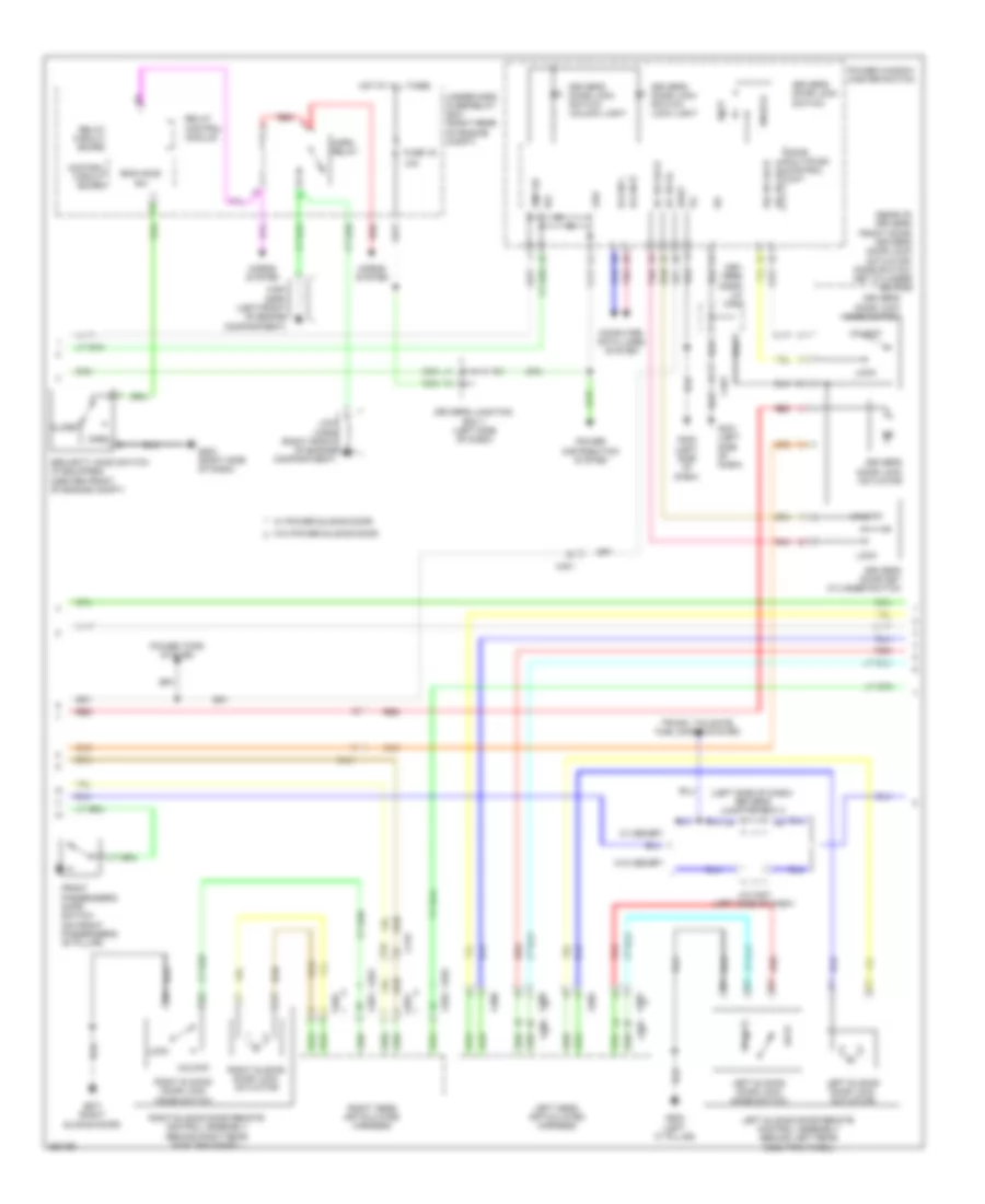 Forced Entry Wiring Diagram 2 of 3 for Honda Odyssey LX 2011