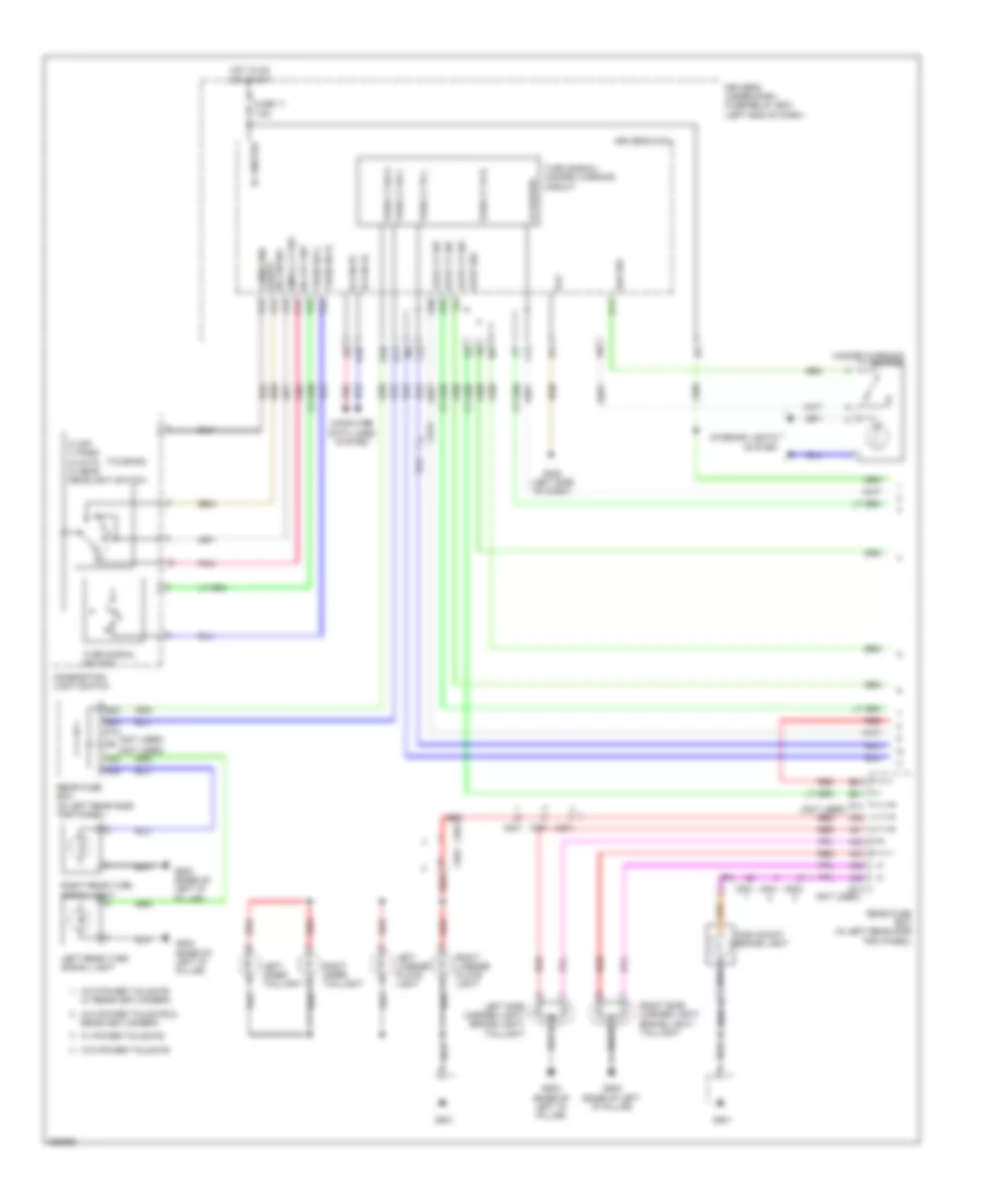 Exterior Lamps Wiring Diagram (1 of 2) for Honda Odyssey LX 2011