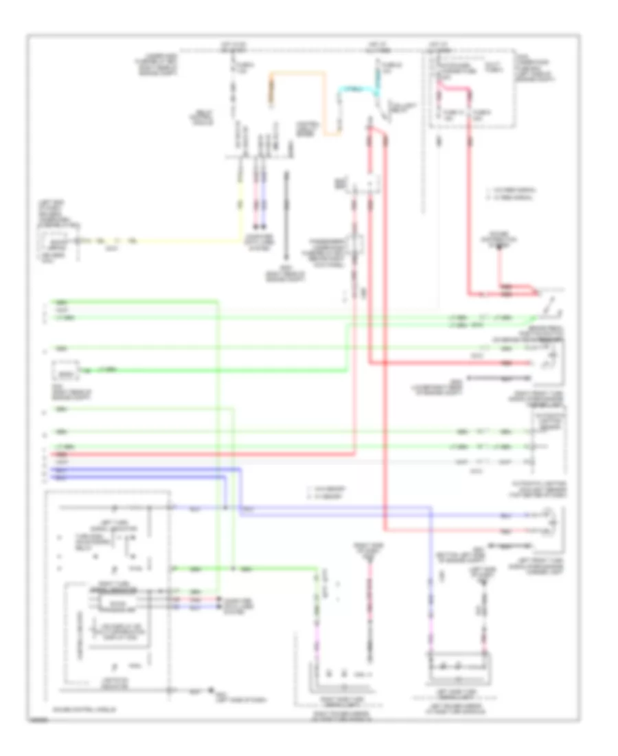 Exterior Lamps Wiring Diagram 2 of 2 for Honda Odyssey LX 2011
