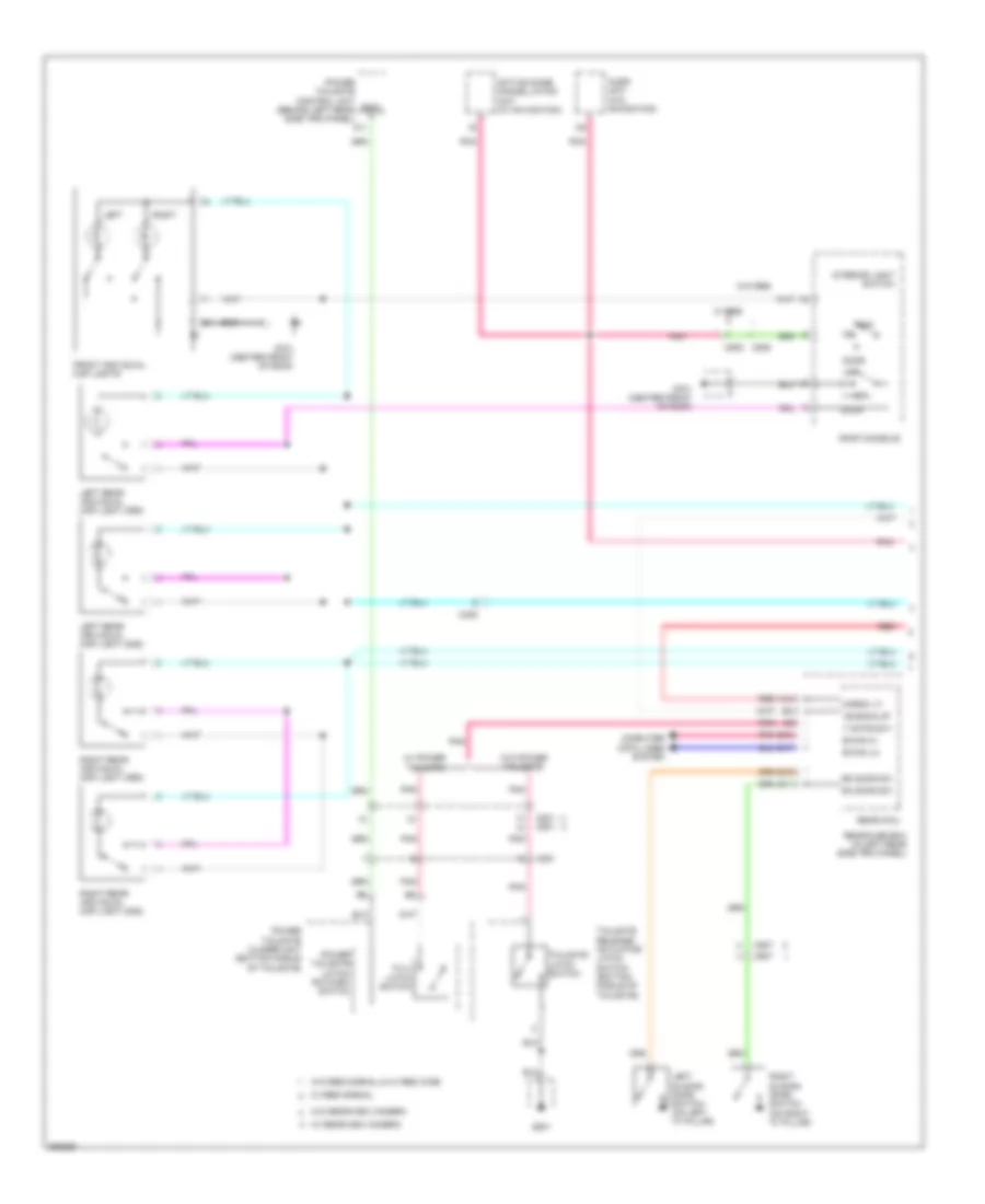 Courtesy Lamps Wiring Diagram 1 of 4 for Honda Odyssey LX 2011