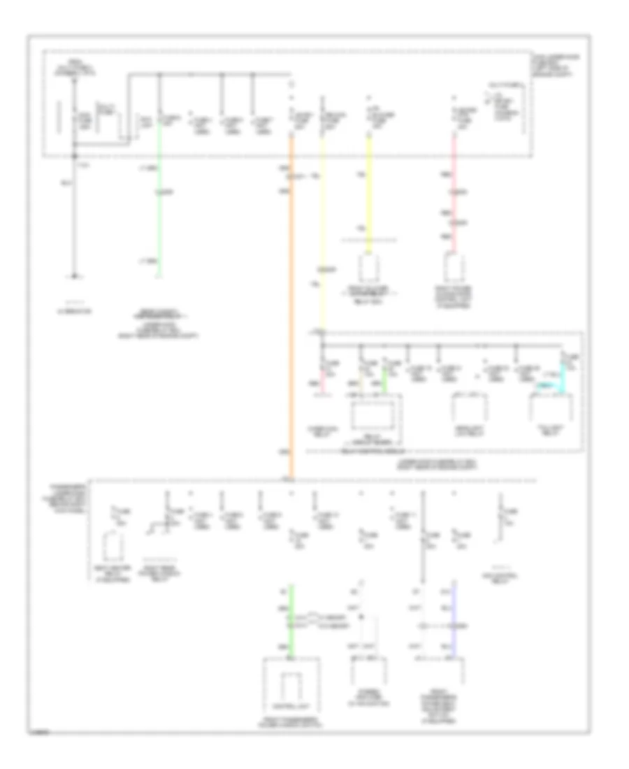 Power Distribution Wiring Diagram 3 of 9 for Honda Odyssey LX 2011