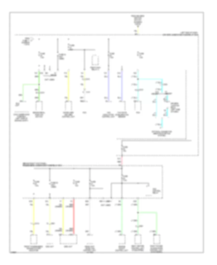 Power Distribution Wiring Diagram 8 of 9 for Honda Odyssey LX 2011