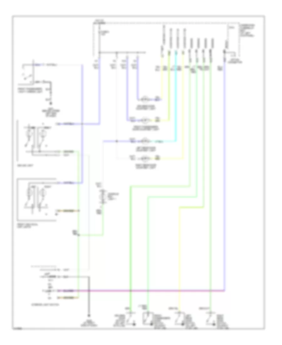 Courtesy Lamps Wiring Diagram for Honda Ridgeline RT 2006