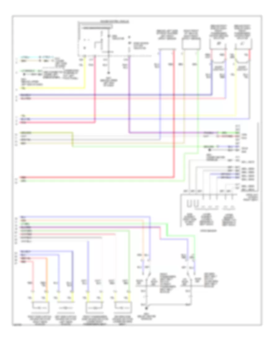 Supplemental Restraints Wiring Diagram (2 of 2) for Honda Ridgeline RT 2006