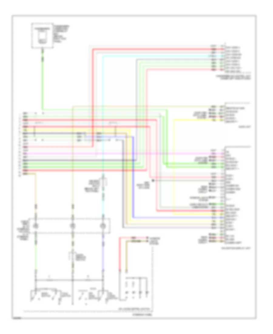 Navigation Wiring Diagram 2 of 2 for Honda Accord EX 2010