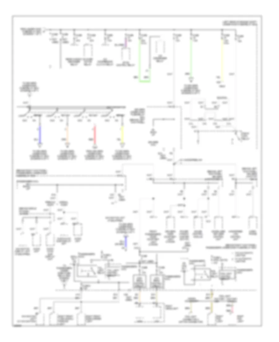 Power Distribution Wiring Diagram 3 of 7 for Honda Accord EX 2010