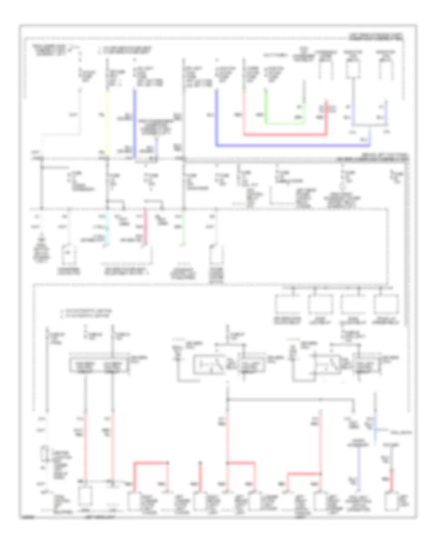 Power Distribution Wiring Diagram 4 of 7 for Honda Accord EX 2010