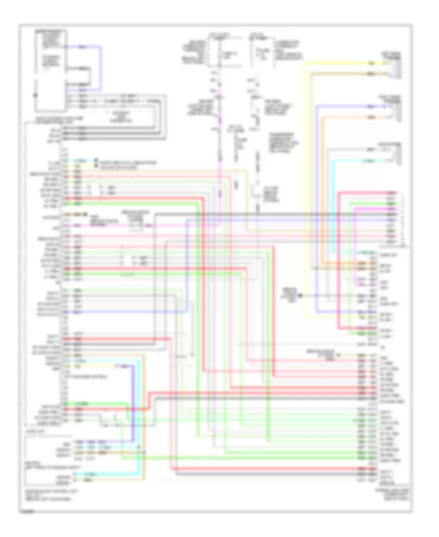 Premium Radio Wiring Diagram, with Navigation (1 of 3) for Honda Accord EX 2010