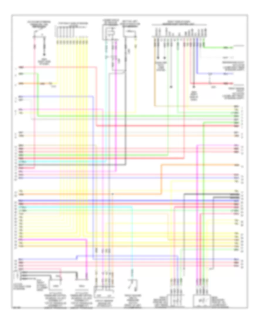 3.5L, Engine Performance Wiring Diagram (2 of 7) for Honda Odyssey Touring 2011