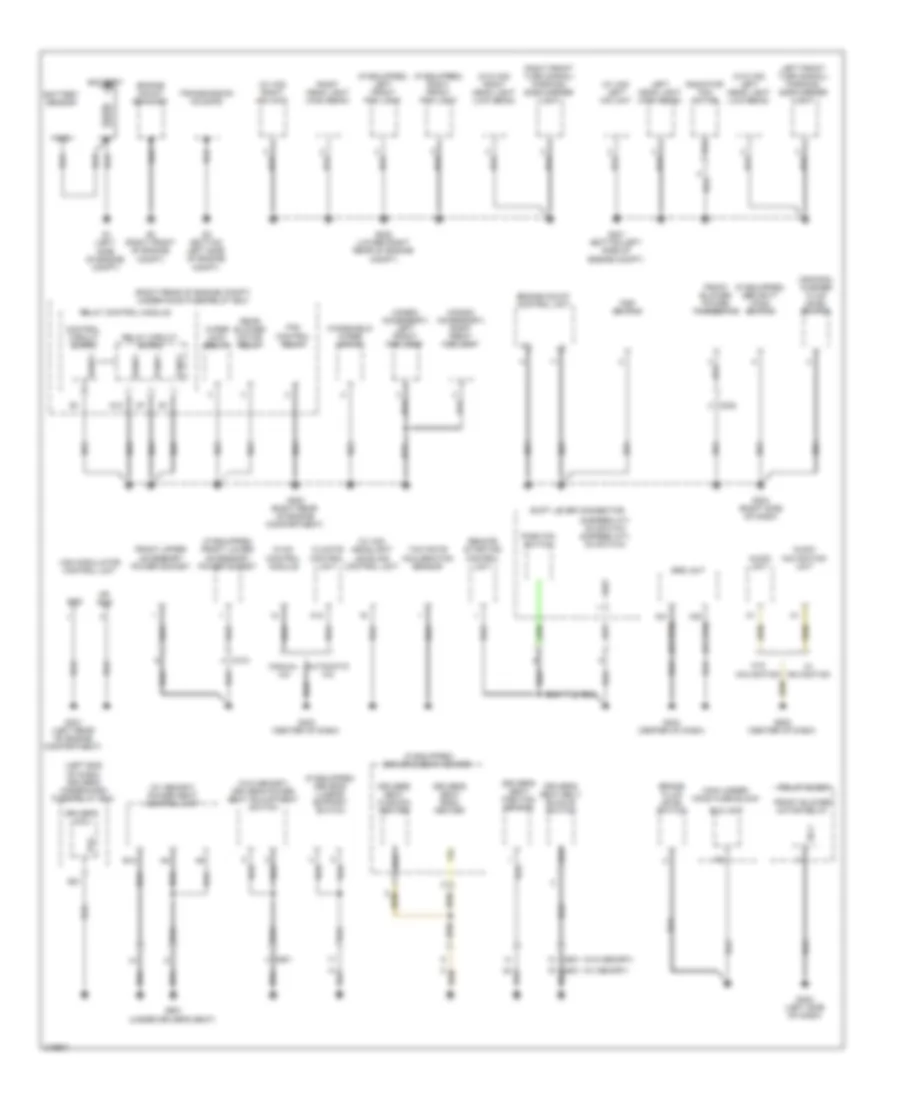 Ground Distribution Wiring Diagram 1 of 4 for Honda Odyssey Touring 2011