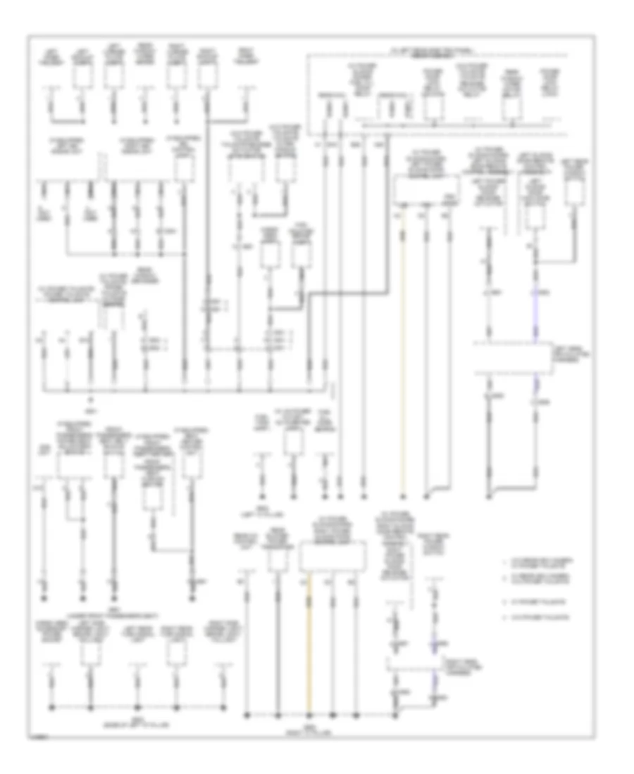 Ground Distribution Wiring Diagram (4 of 4) for Honda Odyssey Touring 2011