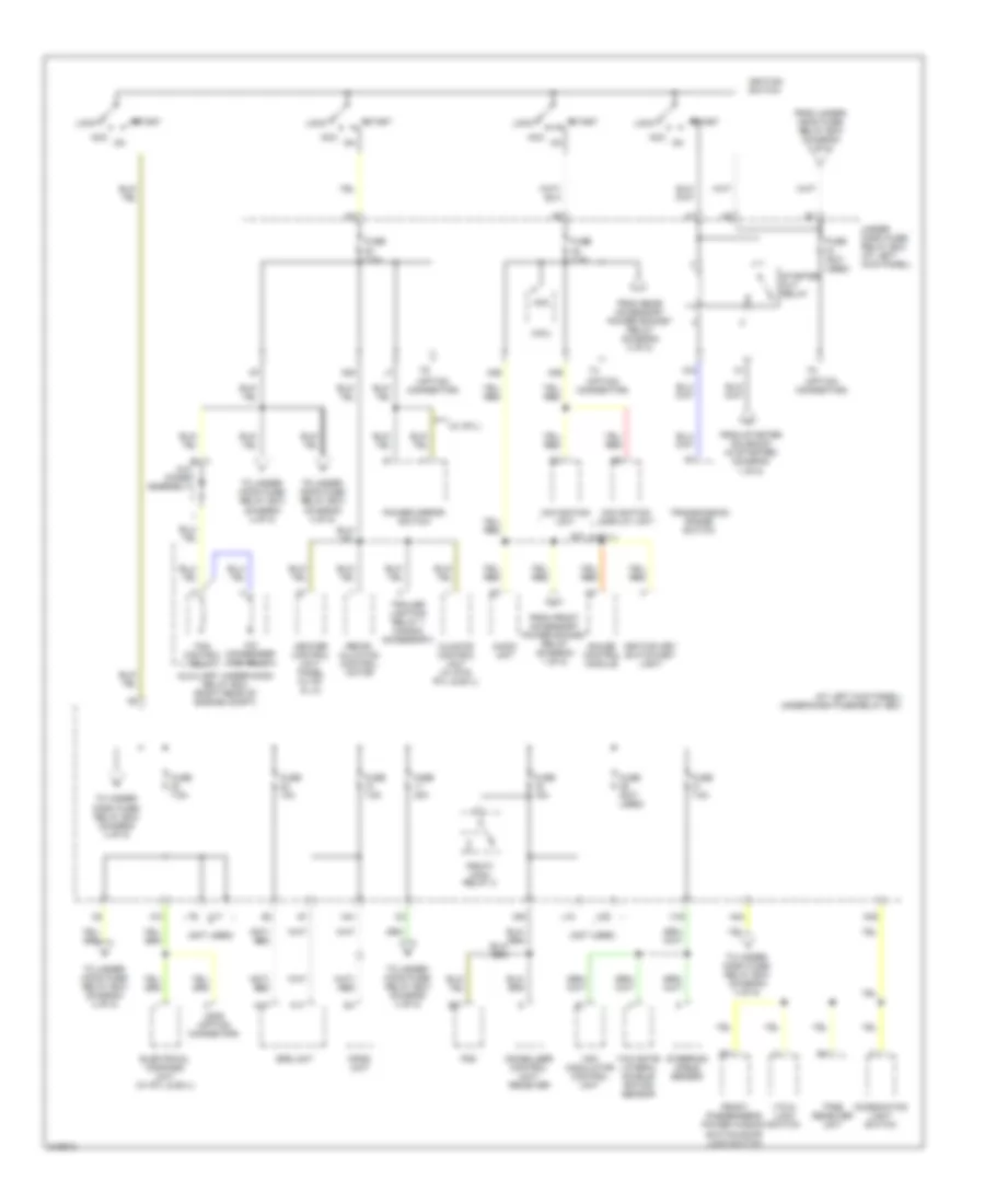 Power Distribution Wiring Diagram (5 of 5) for Honda Ridgeline RTL 2006