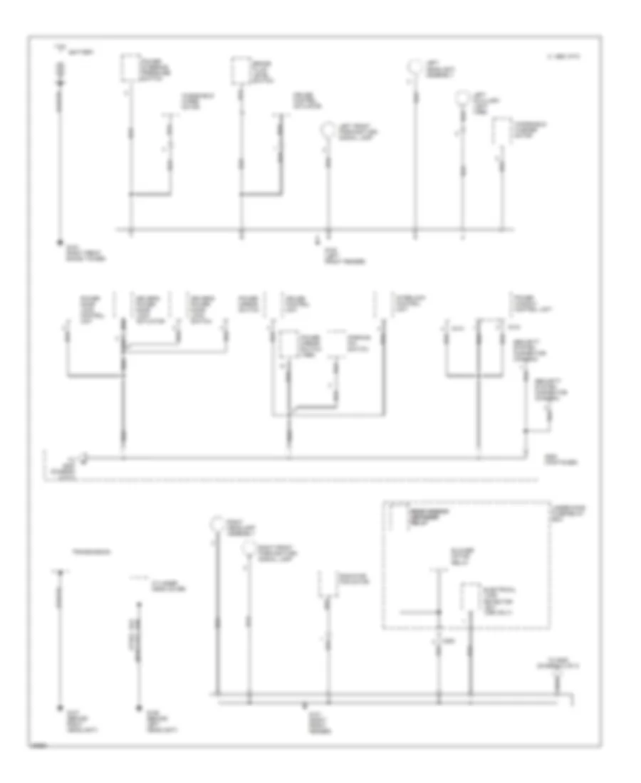 Ground Distribution Wiring Diagram 1 of 3 for Honda Civic del Sol S 1997
