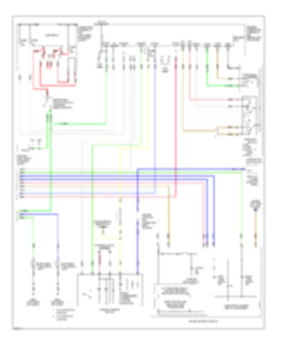 2.4L, Exterior Lamps Wiring Diagram (2 of 2) for Honda Accord LX 2010