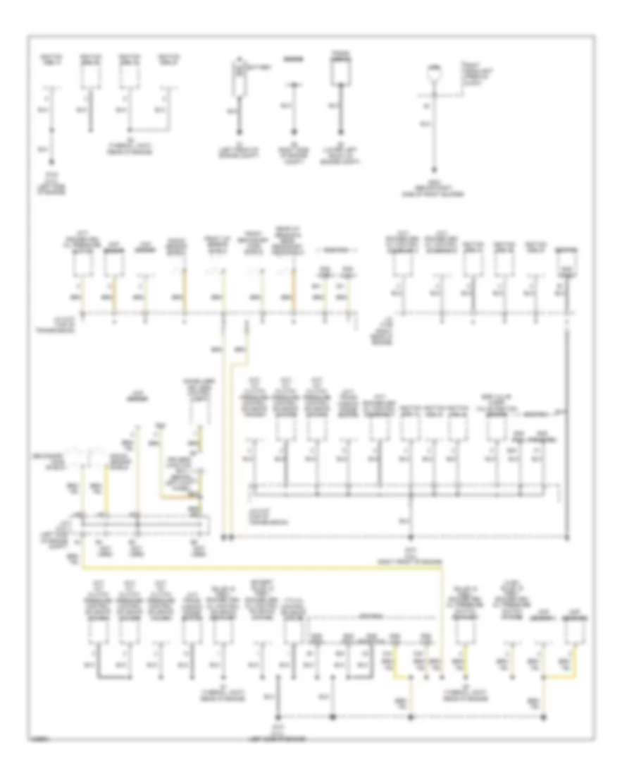 Ground Distribution Wiring Diagram 1 of 5 for Honda Accord LX 2010