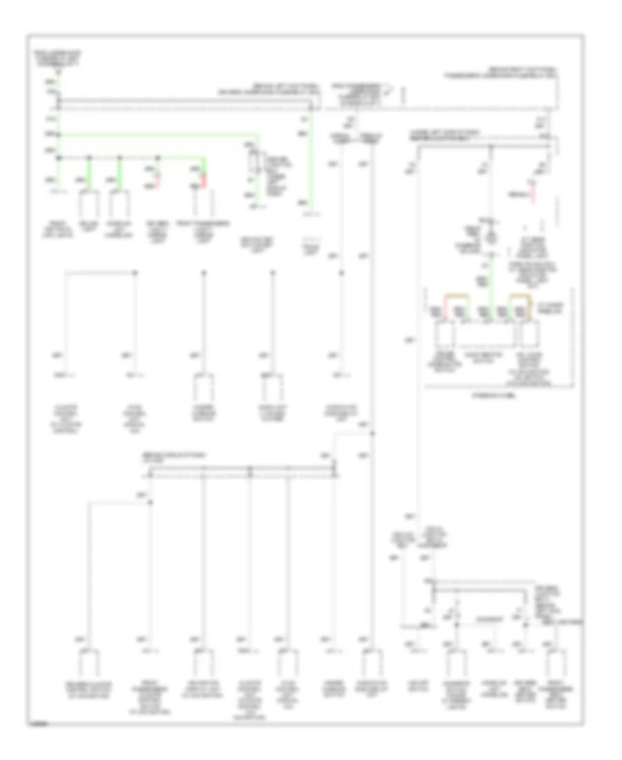 Power Distribution Wiring Diagram (5 of 7) for Honda Accord LX 2010