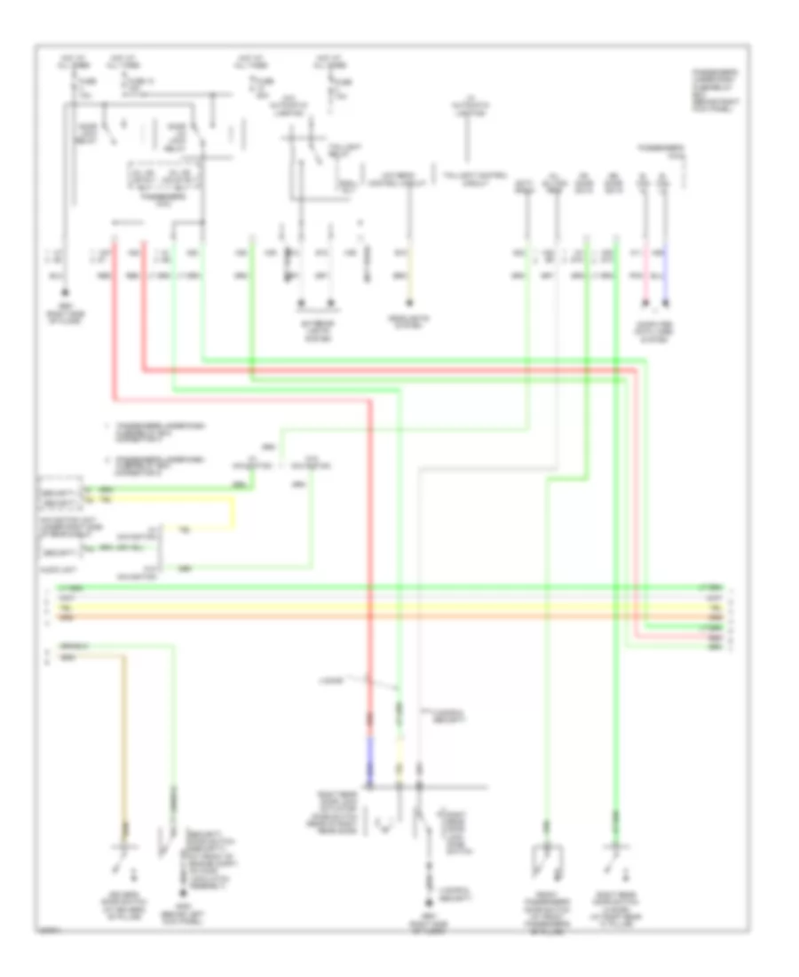 Power Door Locks Wiring Diagram (2 of 3) for Honda Accord LX 2010