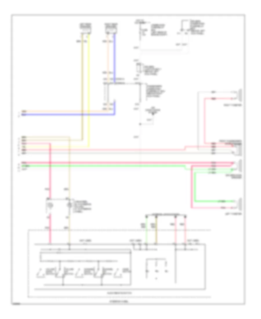 Base Radio Wiring Diagram 2 of 2 for Honda Accord LX 2010