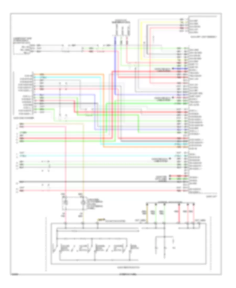 Premium Radio Wiring Diagram, with Navigation (3 of 3) for Honda Accord LX 2010